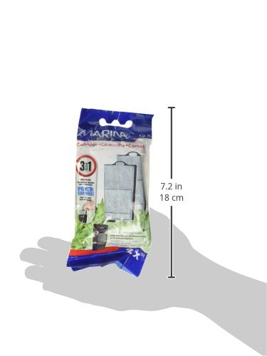 Marina I25 Power Cartridge, Replacement Aquarium Filter Media, 2-Pack, A134