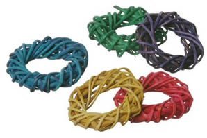 Super Bird Creations Vine Rings 100 Ct Bag For Bird Toy Parts