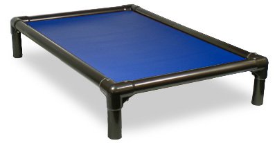 Kuranda Chewproof Dog Bed - Walnut PVC - 25'' x 18'' - Heavy Duty Vinyl - Royal