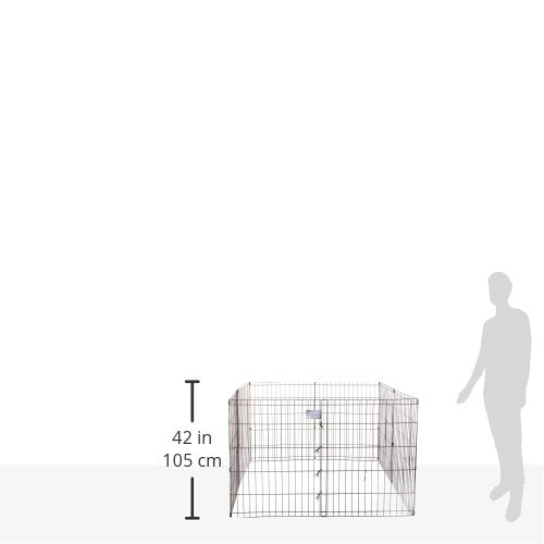 Midwest Homes For Pets Dog Exercise Pen & Playpen, 24'W X 30'W, No Door, Black