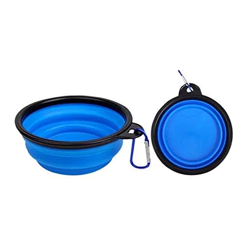 Foodie Puppies (Foldable Silicone Pet Bowl) Collapsible  350Ml | Foldable Travel Water Bowl With Carabiner Clip For Traveling, 