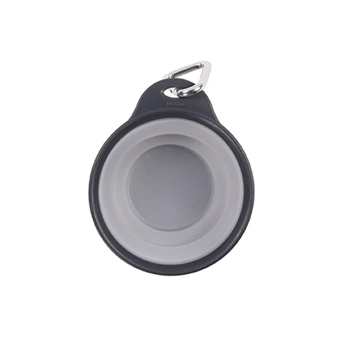 Dexas Pets Collapsible Travel Cup, Small/1 Cup Capacity, Light Gray
