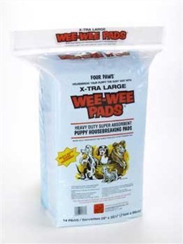 Four Paws 456480 Wee Wee Pads 14Pk Xlg Pads14