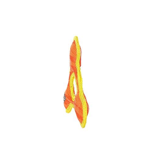 Duraforce -Durable Woven Fiber-Triangle Ring -Squeakers - Multiple Layers. Made Durable, Strong & Tough. Interactive Play Dog To