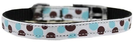 Pet Dog & Cat Nylon Collar or Leash 3/8" wide, "Confetti Dots" Light Pink 3/8" w x 6 ft. leash