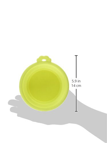 Petmate 23368 Silicone Round 1.5-Cup Travel Bowl For Pets, Go-Go Green