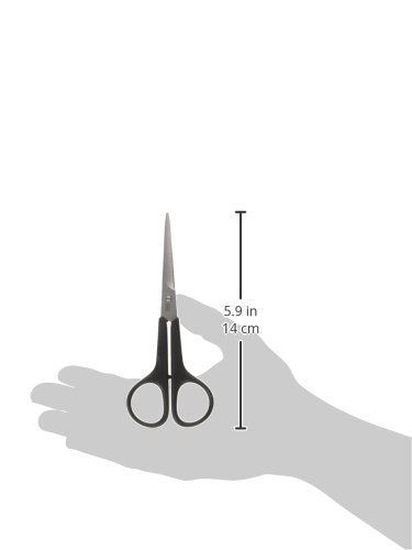 Mars Professional Stainless Steel Hair Grooming Scissors Shears, Nylon Handles, 5'' Length