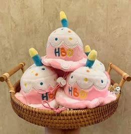 Pawfectpals Plushy Squeaky, Happy Birthday, Cake, Party Celebration Toy (1 Pack)
