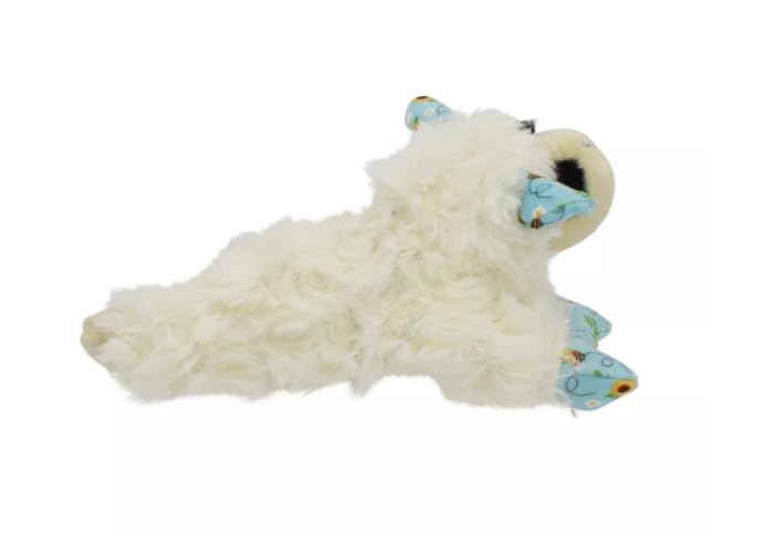 Multipet Mini Blue Bee Lamb Chop Plush Dog Toy - 6''