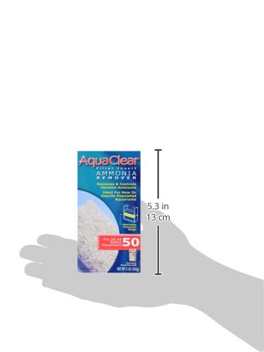 AquaClear AquaClear 50 Ammonia Remover Inserts, Aquarium Filter Media, Model A611, 1 Pack, White