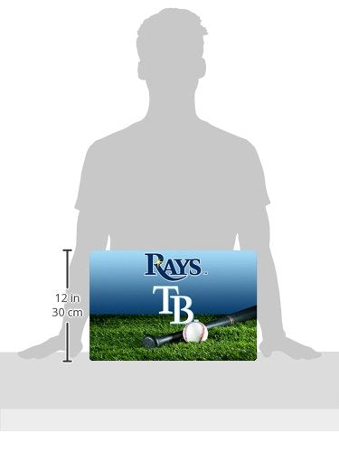 GameWear Tampa Bay Rays Baseball Pet Bowl Mat, Large