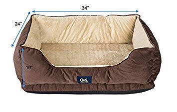 Serta Ortho Cuddler Pet Bed, Mocha