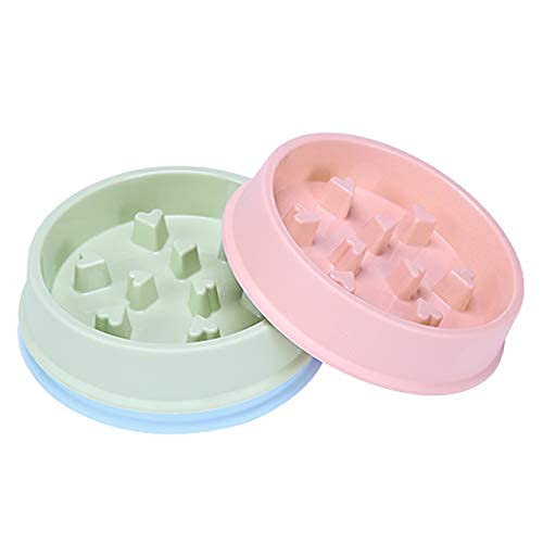 Pets Empire Slow Feeder Bowl, Interactive Dog/Cat Feeder, Anti Choking, Bloat Stop, Blue