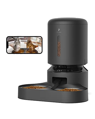 PETLIBRO Automatic cat Feeder with camera for Two cats 1080P HD Video with Night Vision 5g WiFi Pet Feeder with 2-Way Audio Low 