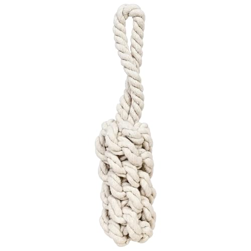 Bohobark Rope Toys For Dogs Puppy Chew Teething Durable Cotton Dog Toys For Playing And Teeth Cleaning Training Toy White