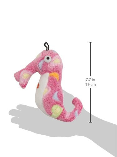 Zanies Sea Charmer Dog Toys, Pink Sea Horse, 7