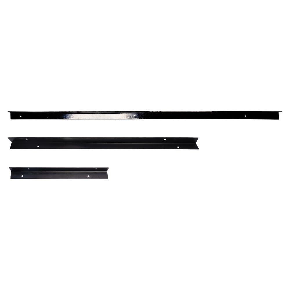 EASY-UP Angle Iron Horse Stall Chew Guards | Durable Steel | Set of 3 | 24" Long | Black