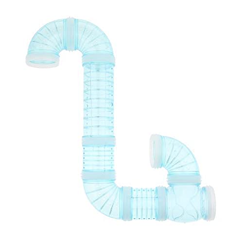 Bnf 4Xpet Hamster Tunnel Small Animals Pipeline Fittings Tube Diy Connected Blue | Pet Supplies | Small Animal Supplies | Exerci