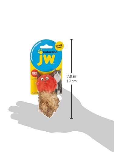 Jw Cataction Catnip Squirrel Toy, Multicolor