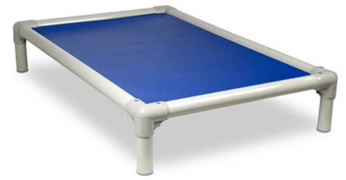 Kuranda Chewproof Bed - Almond PVC - 25'' x 18'' - Heavy Duty Vinyl - Royal