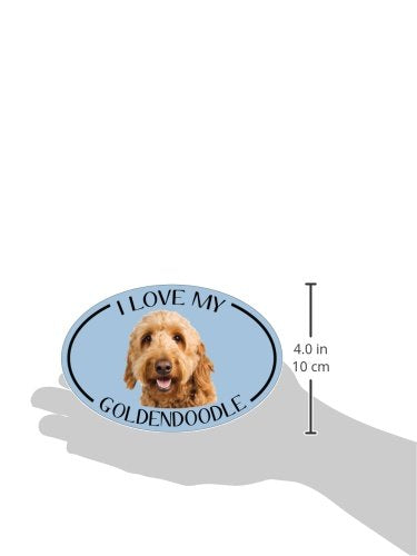 Imagine This Oval Magnet, I Love My Goldendoodle Small
