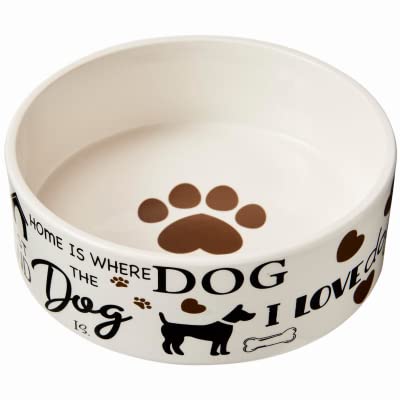 Ethical Products 54698 I Love Dogs Dog Dish, 7 in.  Quantity 6