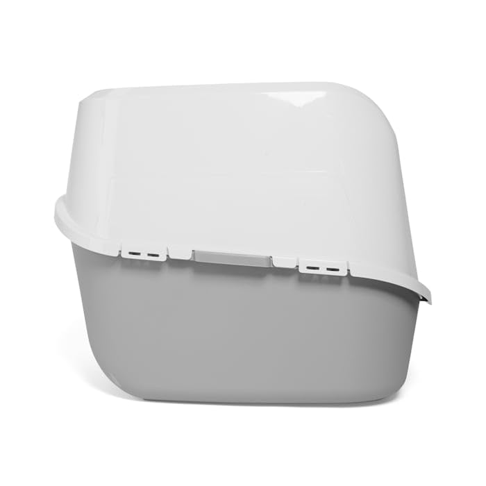 So Phresh Grey Jumbo Enclosed Cat Litter Box 23' L X 19' W X 19' H