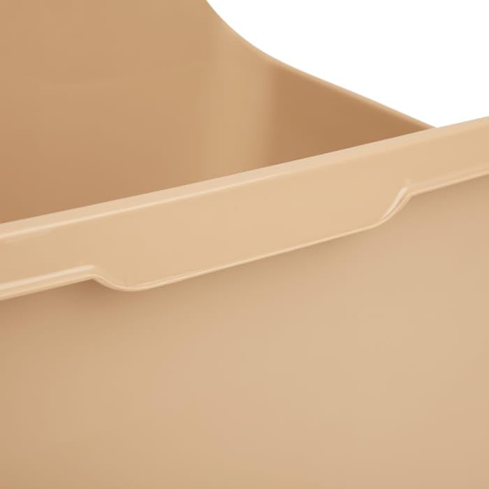 So Phresh Scatter Shield High-Back Litter Box, Tan, X-Large, 24'' L X 18'' W X 10'' H