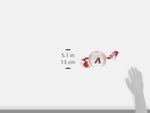 Mlb Arizona Diamondbacks Baseball Rope Toy For Dogs & Cats. Tough Nylon, Sporty Baseball Design, Heavy-Duty Ropes With Inner Squ