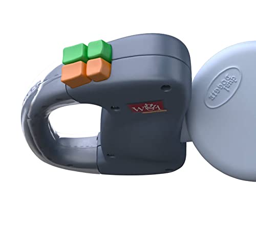 WIGZI 2025 Edition Red 2 Dog Retractable Leash, Silicone Gel Handle, 10ft Distance, No Tangle, Small/Medium, Easy Lock/Unlock