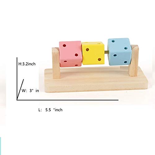 Hamster Interactive Toy Cubu Stand For Small Animals Exercise Upper Limb Cute Pet Cage Decoration For Birds Gerbil Chinchila Hed