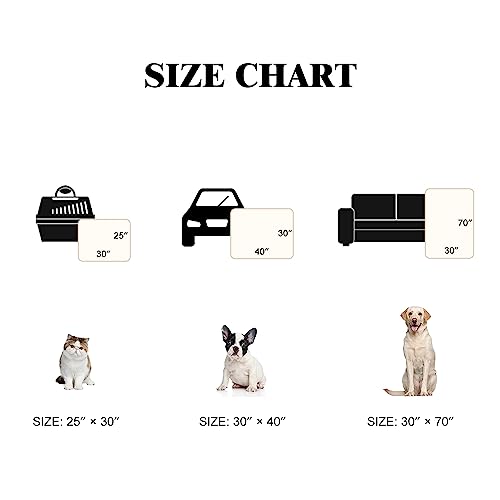 Qeils Dog Blankets For Large Dogs - Waterproof Pet Blanket Washable - Sherpa Fleece Puppy Blanket, Soft Plush Reversible Dog Blanket, Couch Cover For Dogs Washable, 30'X70', Grey Paw Print