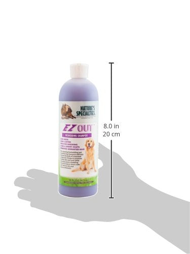 Nature's Specialties EZ Out Ultra Concentrated Deshedding Dog Shampoo for Pets, Makes up to 2 Gallons, Natural Choice for Profes
