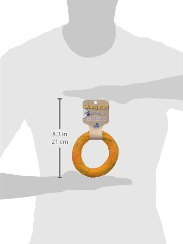 One Pet Planet Wool Dog Toy, 5-Inch, Yellow