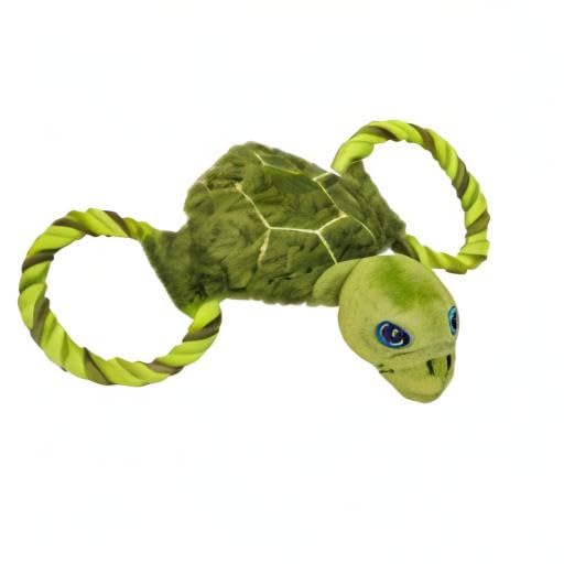 Jolly Pets Jolly Tug-A-Mal Turtle Tug/Squeak Toy, Large