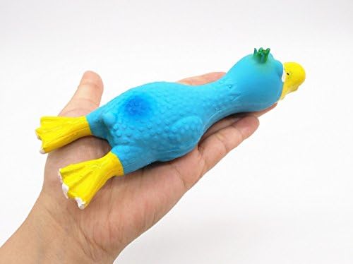 4Pcs Safe Latex Dog Squeaky Toys, 6.6' Long Soft Chew Molar Dog Small Screaming Rubber Chicken Toys, For Puppy Small Medium Dogs