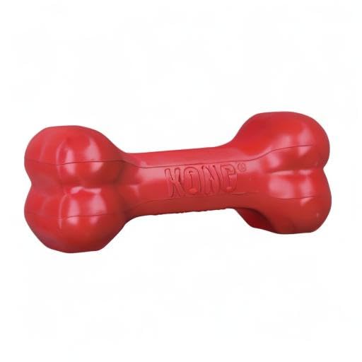 Kong Goodie Bone - Classic Durable Natural Rubber Dog Bone, Supports Mental Engagement - Treat Dispensing - Red - For Small Dogs
