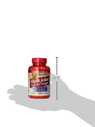 Nutri-Vet Hip & Joint Chewable Dog Supplements - Formulated with Glucosamine & Chondroitin for Dogs - 90 Count