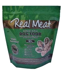 TRMC Real Meat Air Dried Dog Food w/Real Beef - Four 2lb Bag of USA-Crafted Grain-Free Real Meat Dog Food Sourced from Hormone-F