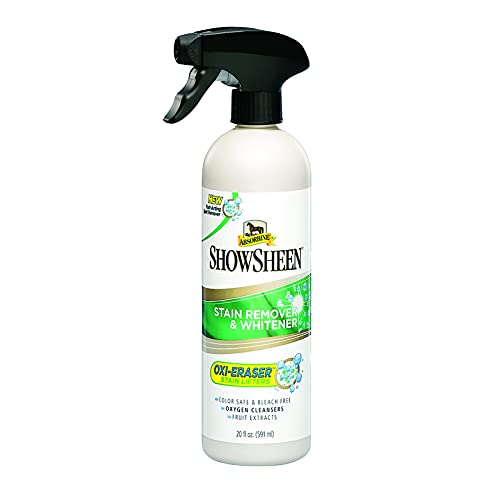 Absorbine Showsheen Stain Remover & Horse Whitener, Oxi-Eraser Stain Lifters, 20Oz