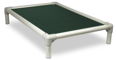 Kuranda Chewproof Bed - Almond PVC - 50'' x 36'' - Cordura Nylon - Forest