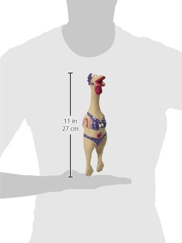 Outward Hound By Charming Pet Squawkers Henrietta Latex Rubber Chicken Interactive Dog Toy, Large