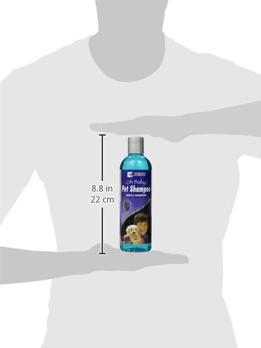 Kenic Oh Baby Gentle Puppy Shampoo - Tear-Free, Soap-Free, Baby Powder Scent, 17oz, Blue, Model K1910