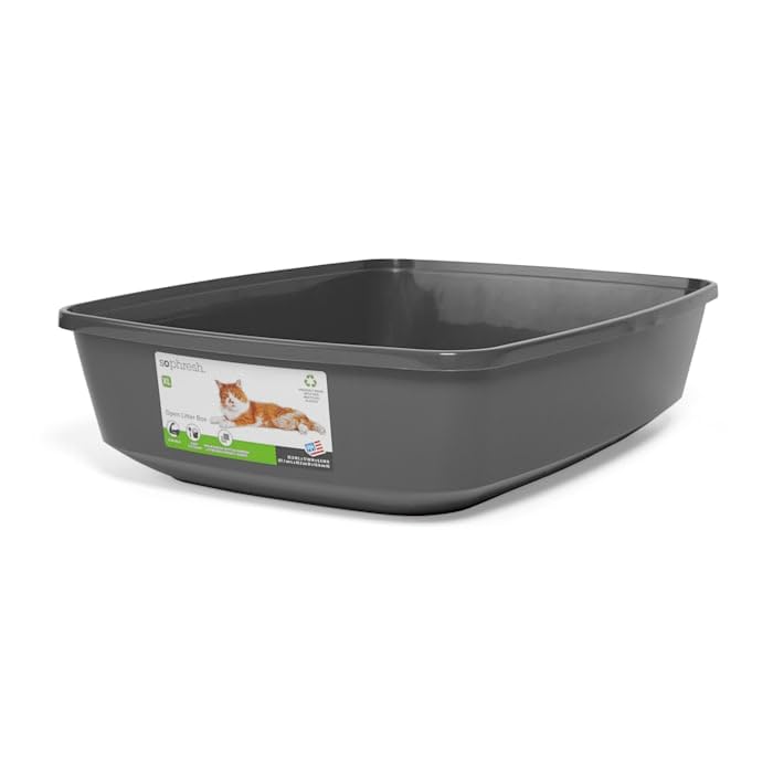 So Phresh Charcoal Open Cat Litter Box 22.5' L X 17' W X 5.4' H