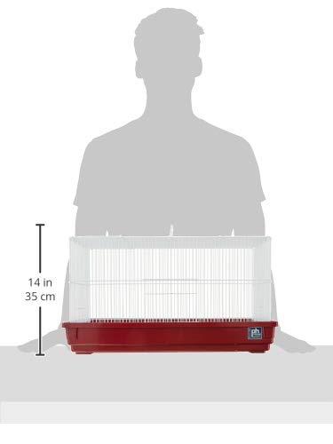 Prevue Hendryx SP2060R Deluxe Hamster and Gerbil Cage, Bordeaux Red,Small