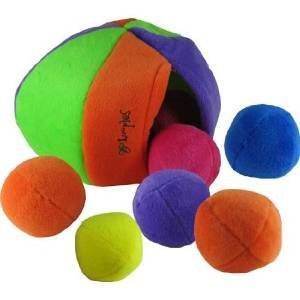 Dogit Loopies Bright Bag O Balls 7' Dog Toy For Dogs, 7' Ball Toy, 1 Count, All Breed Sizes, Unscented, Not Water Resistant