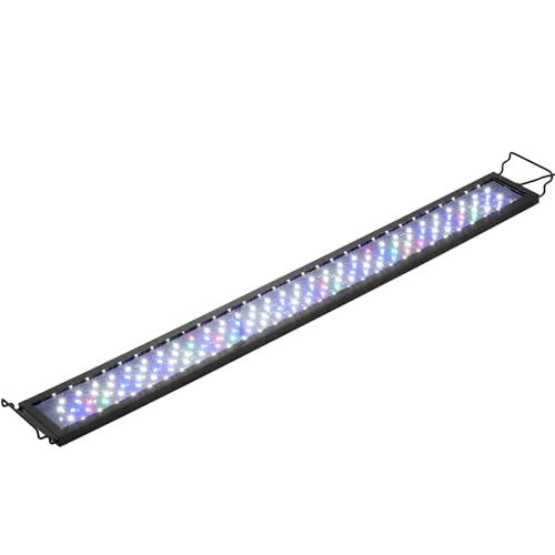 VEVOR Aquarium Light, 36W Full Spectrum Fish Tank Light with 24/7 Natural Mode, Adjustable Timer & 5-Level Brightness, with Alum