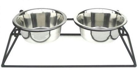 Pyramid Double Bowl Elevated Diner - 7' -Raised Feeder