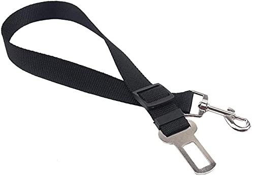 Pangjianqing Car Seat Belt For Pets, Adjustable Dog & Cat Belt Leash, Quick & Easy Installation, Universal Fitting, Black, 1 Cou