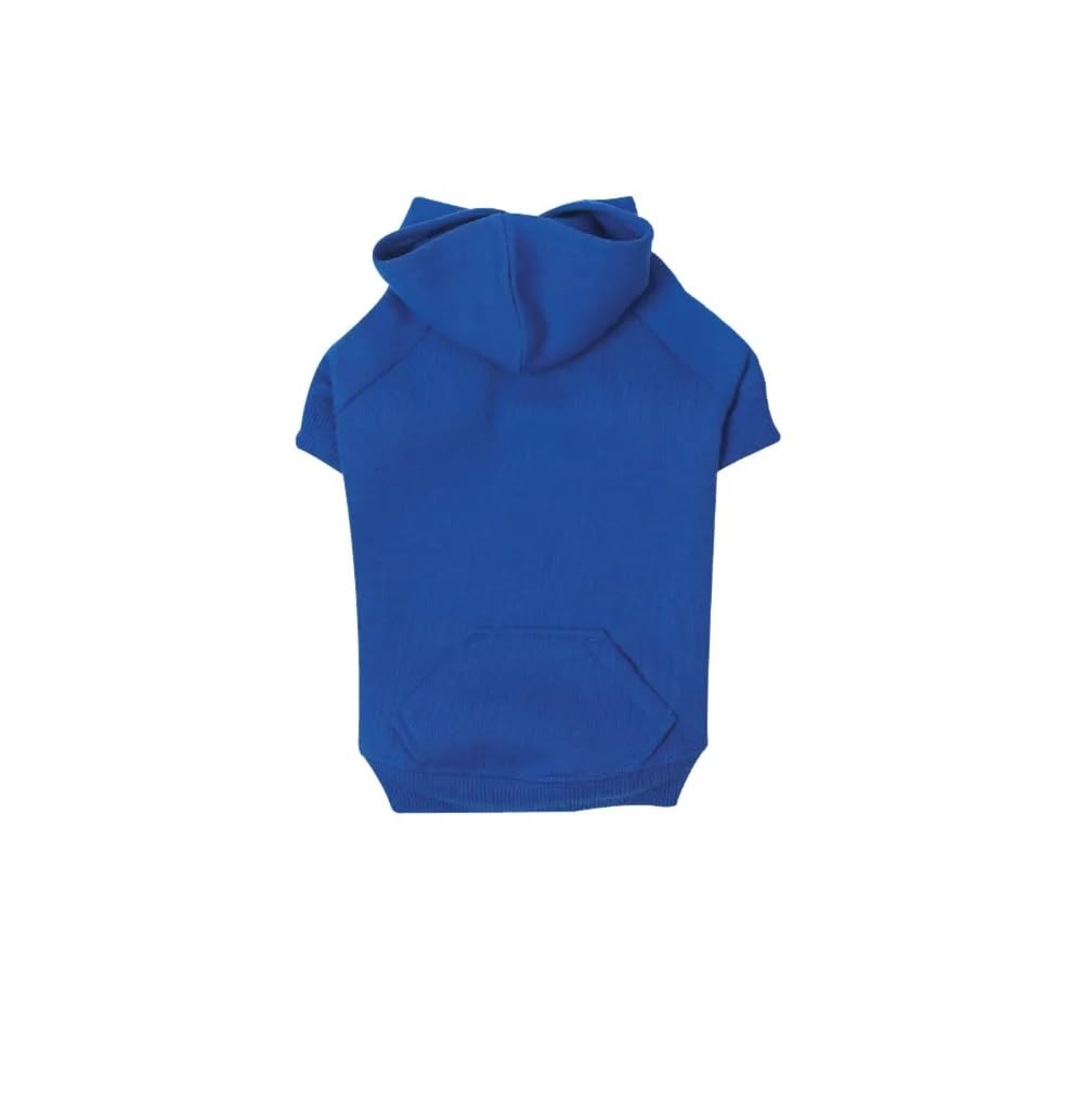 Zack & Zoey Basic Hoodie For Dogs, 20' Large, Nautical Blue